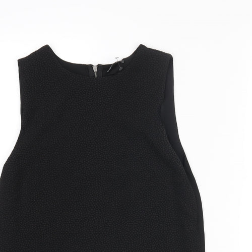 Warehouse Womens Black Polyester Camisole Blouse Size 10 Round Neck - Layered