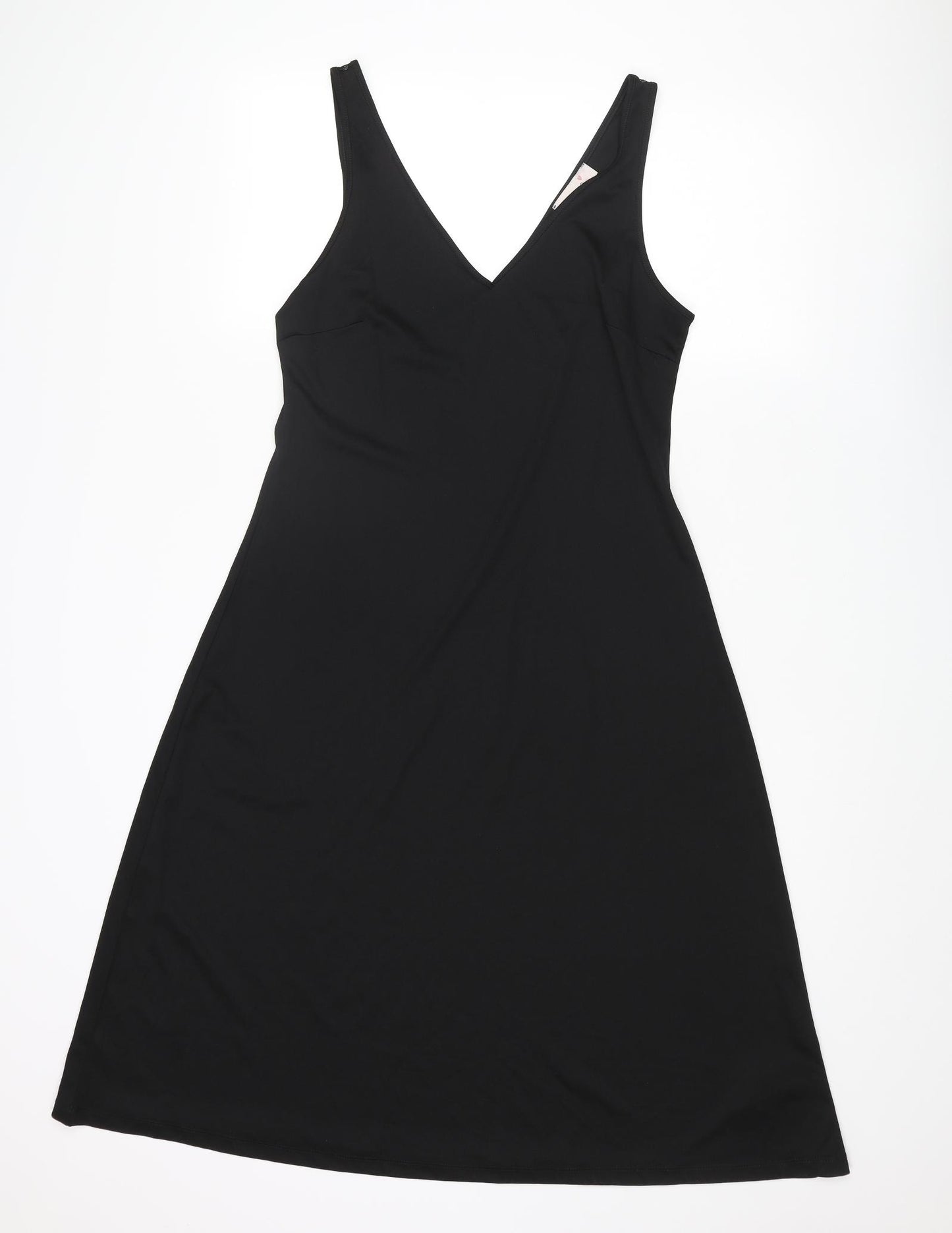 Per Una Womens Black Polyester A-Line Size 12 V-Neck Pullover