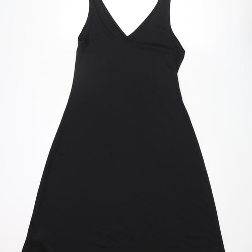 Per Una Womens Black Polyester A-Line Size 12 V-Neck Pullover