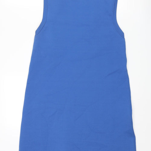 Zara Womens Blue Polyester Shift Size M Crew Neck Pullover