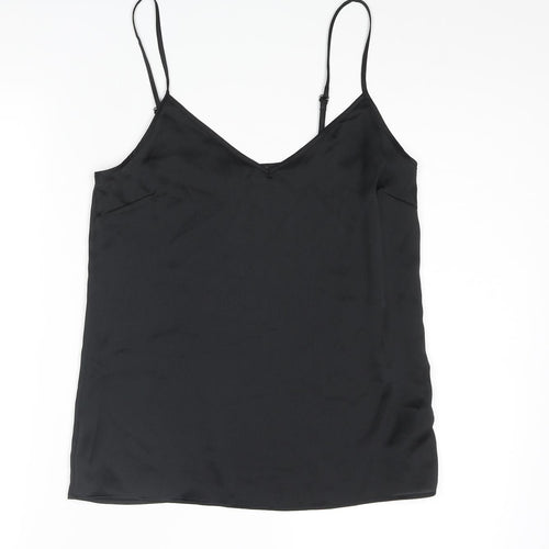 Marks and Spencer Womens Black Polyester Camisole Blouse Size 6 V-Neck
