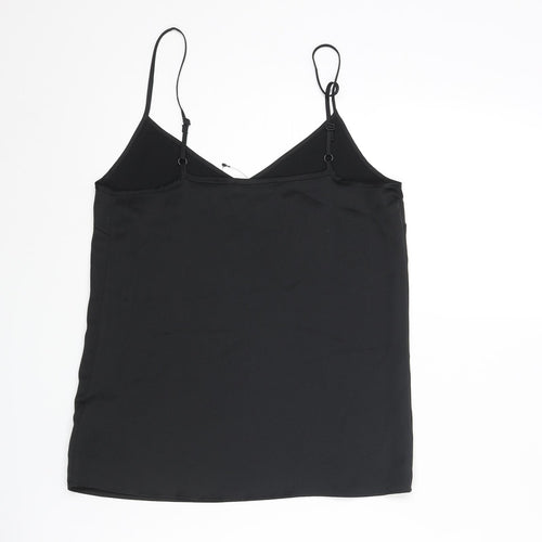 Marks and Spencer Womens Black Polyester Camisole Blouse Size 6 V-Neck