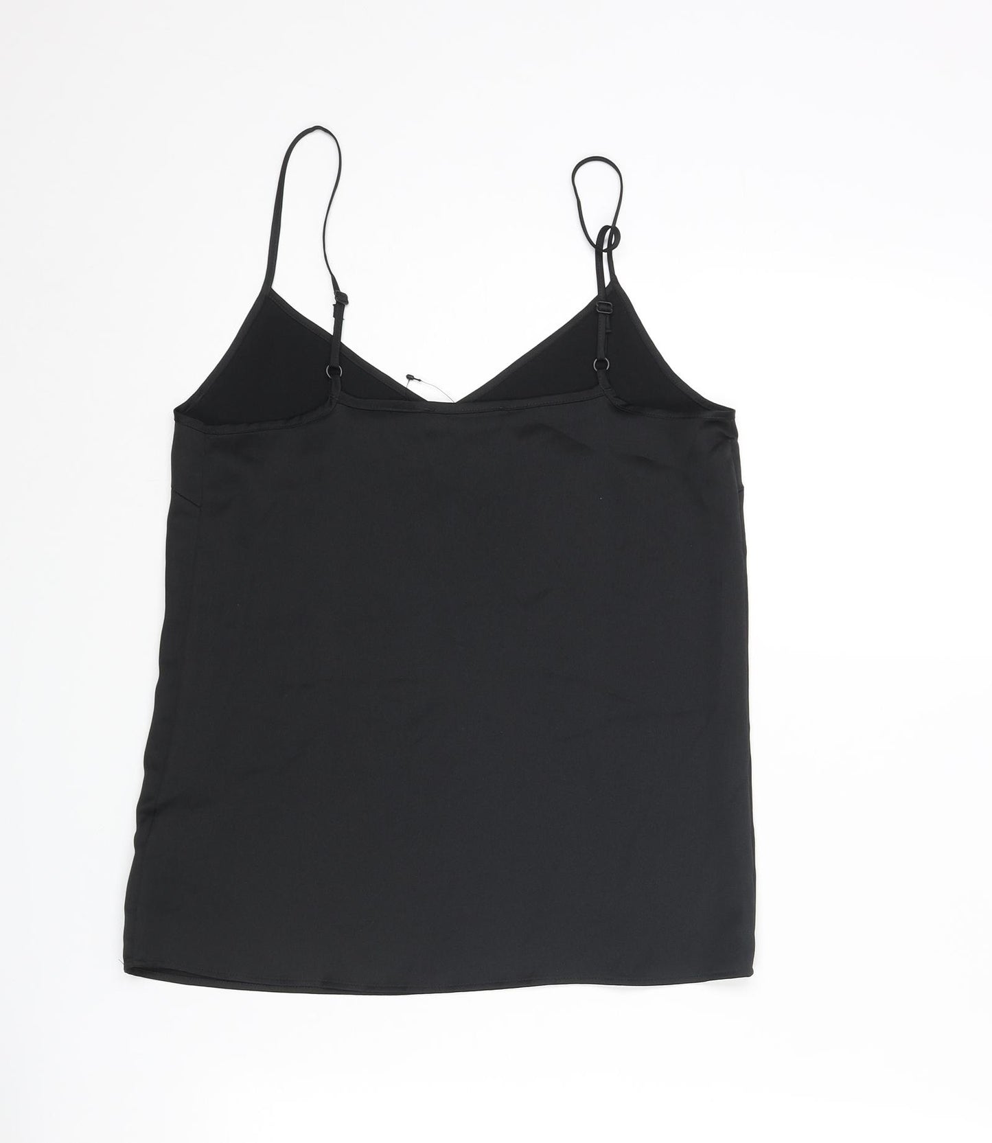 Marks and Spencer Womens Black Polyester Camisole Blouse Size 6 V-Neck