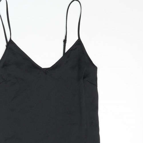 Marks and Spencer Womens Black Polyester Camisole Blouse Size 6 V-Neck