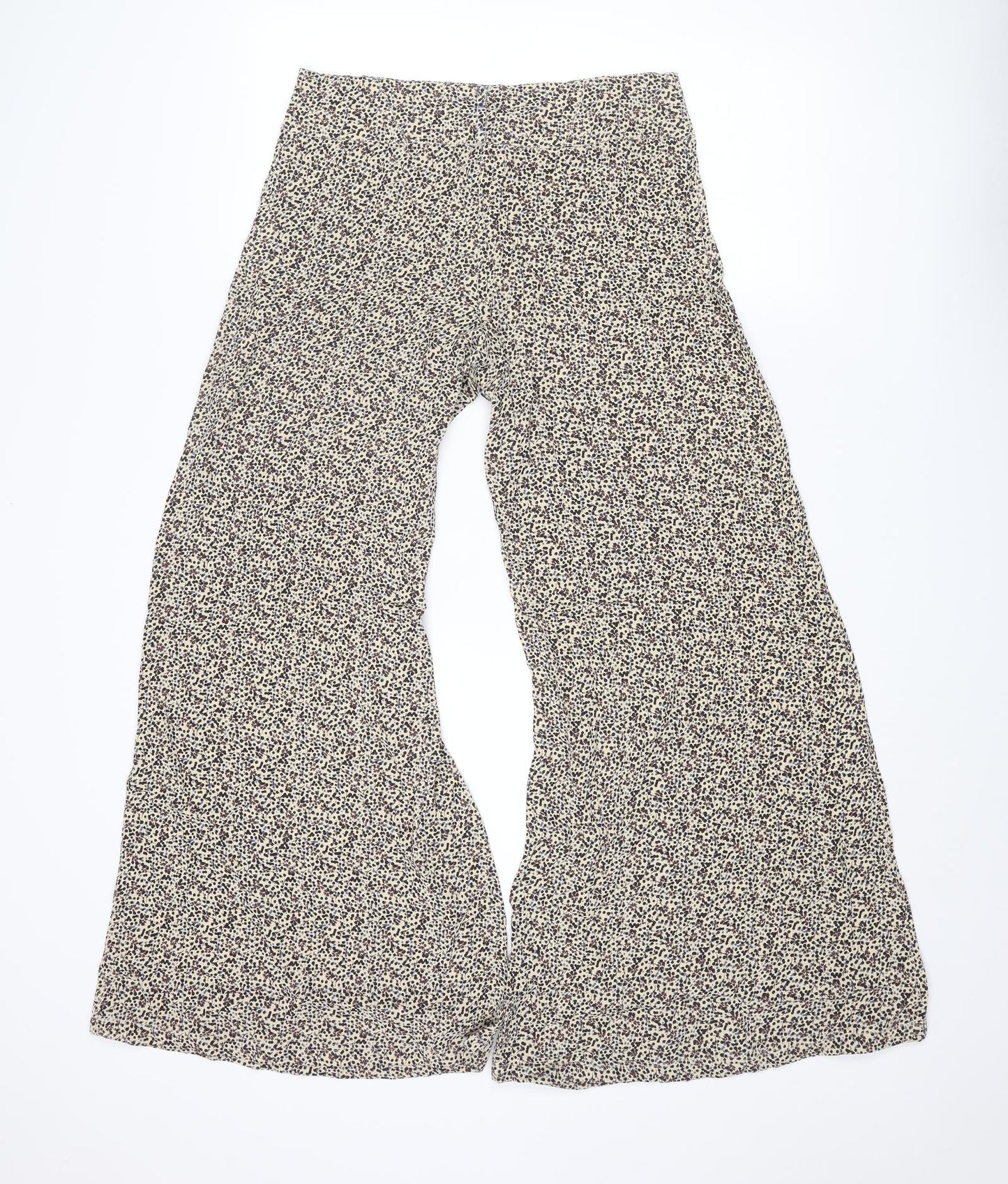 River Island Womens Multicoloured Geometric Viscose Trousers Size 10 L29 in Regular Zip