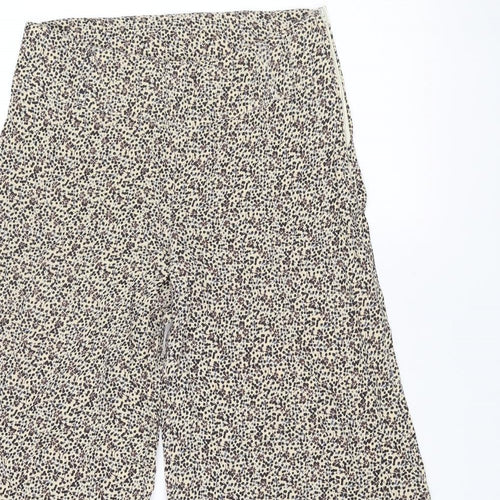 River Island Womens Multicoloured Geometric Viscose Trousers Size 10 L29 in Regular Zip