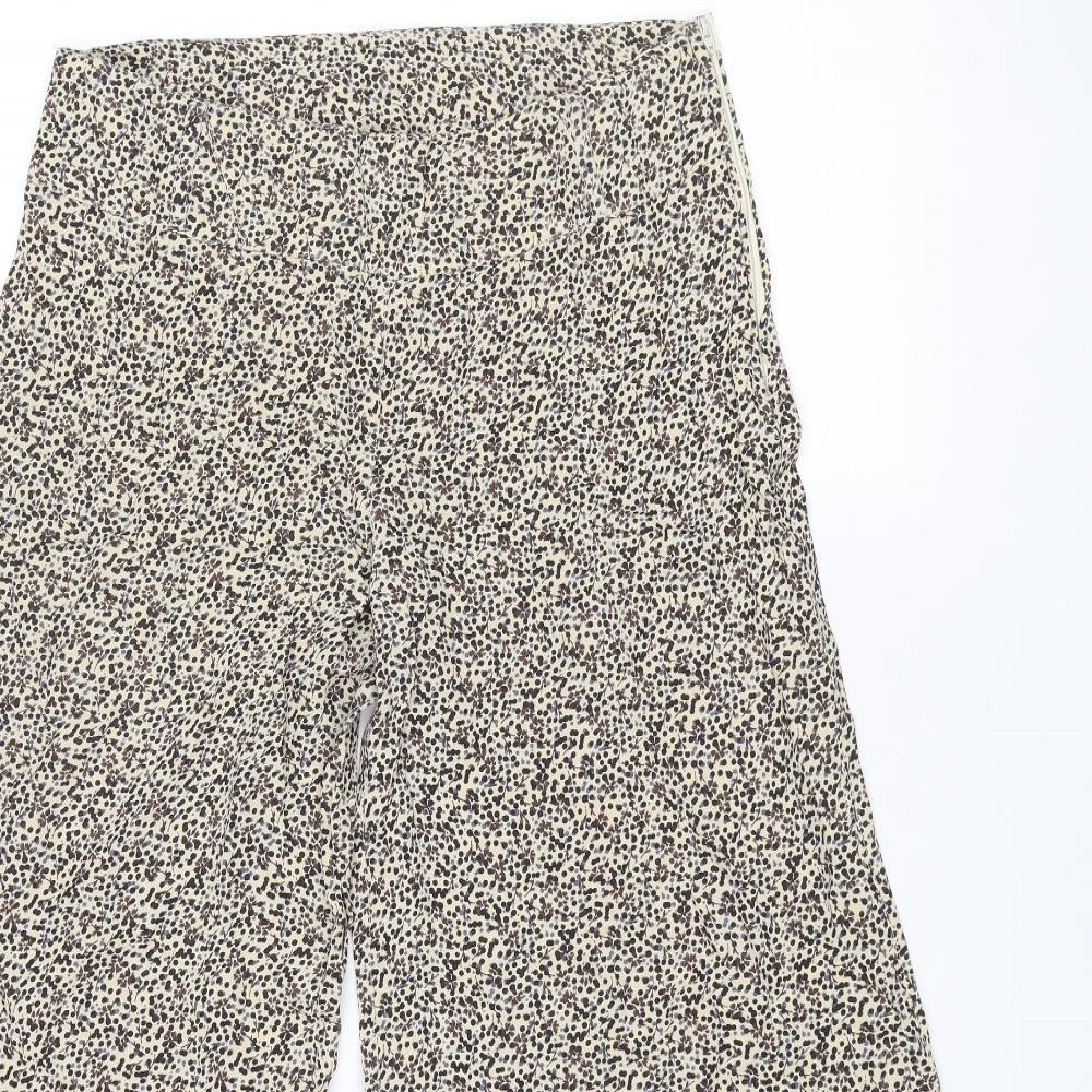 River Island Womens Multicoloured Geometric Viscose Trousers Size 10 L29 in Regular Zip