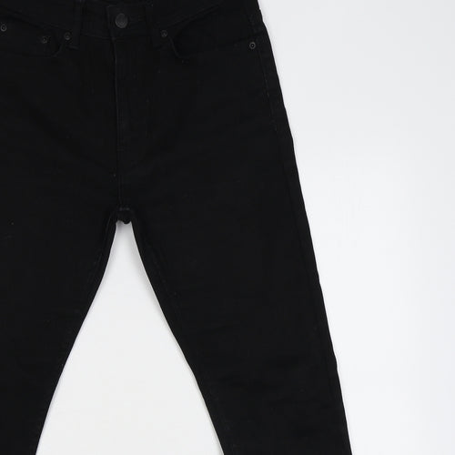 Burton Mens Black Cotton Skinny Jeans Size 28 in L24 in Regular Zip