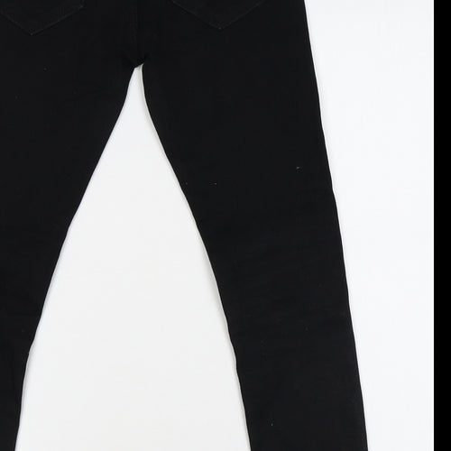 Burton Mens Black Cotton Skinny Jeans Size 28 in L24 in Regular Zip