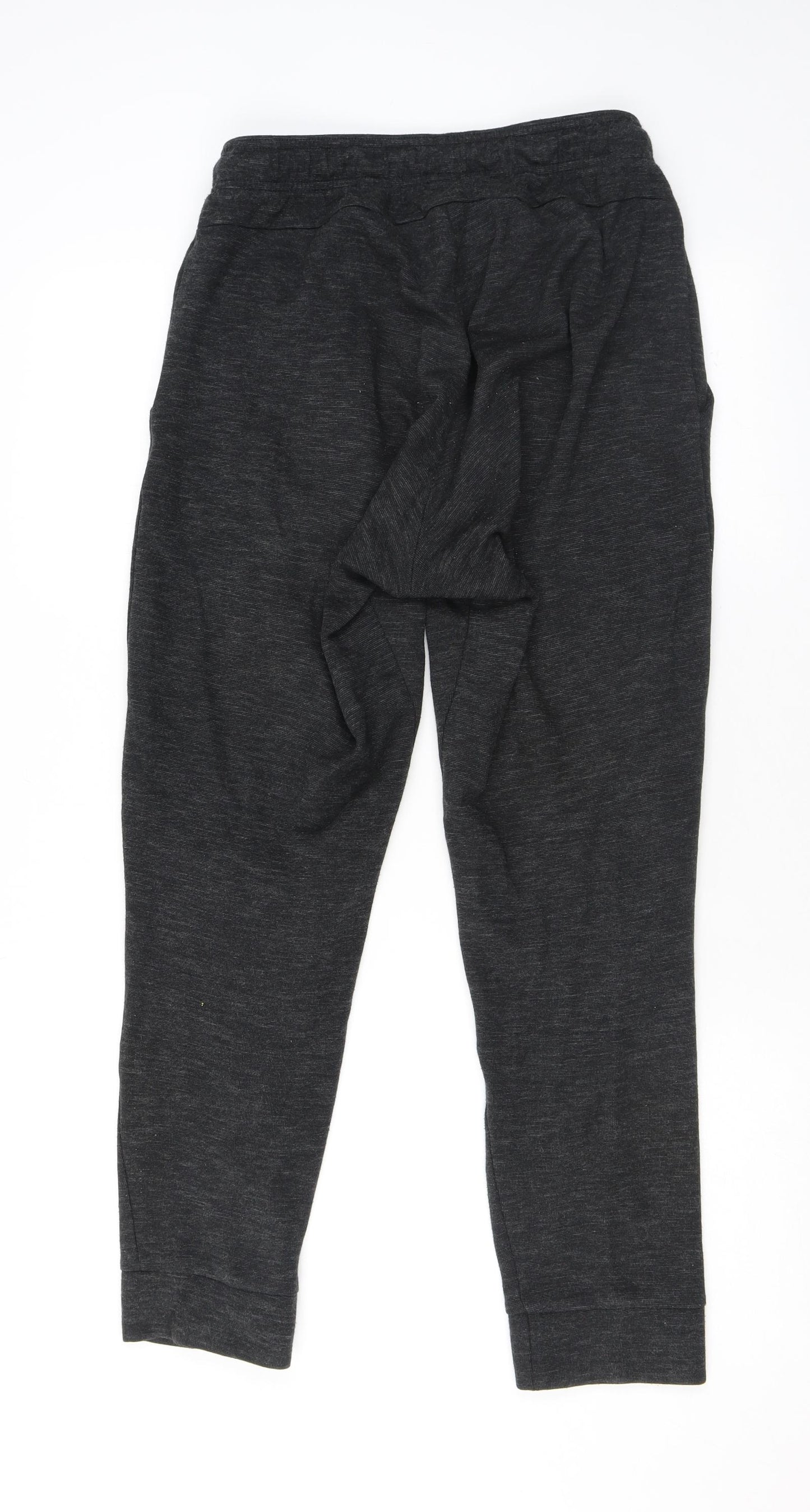 adidas Mens Grey Cotton Jogger Trousers Size S L27 in Regular - Logo