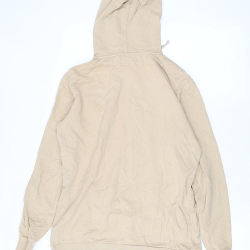 Level1 Mens Beige Cotton Pullover Hoodie Size M