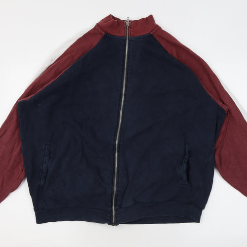 ASOS Mens Blue Cotton Full Zip Sweatshirt Size M