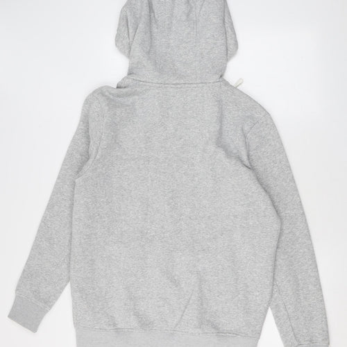 SoulCal&Co Mens Grey Cotton Full Zip Hoodie Size L