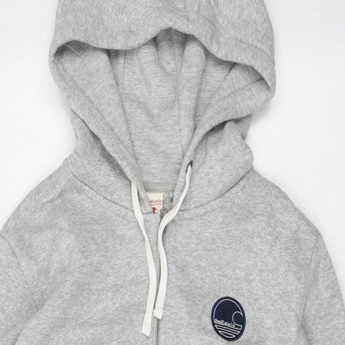 SoulCal&Co Mens Grey Cotton Full Zip Hoodie Size L