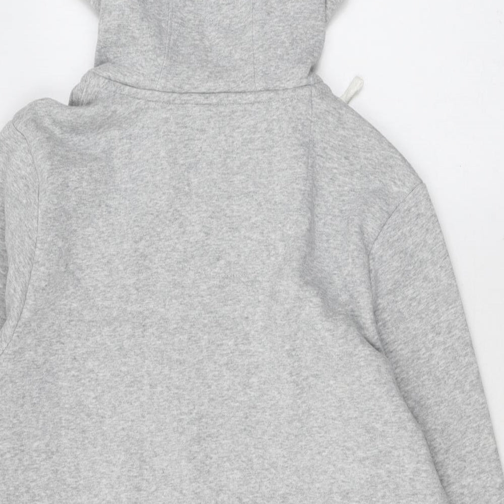 SoulCal&Co Mens Grey Cotton Full Zip Hoodie Size L