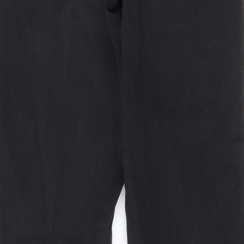 Marks and Womens Grey Cotton Skinny Jeans Size 8 L27 in Regular Zip - Pockets
