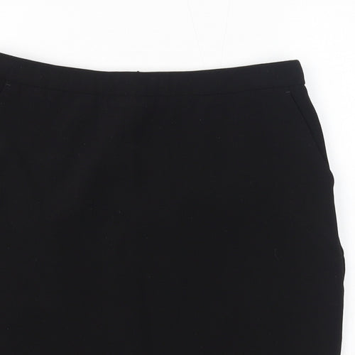 PADINI Womens Black Polyester Straight & Pencil Skirt Size M Zip
