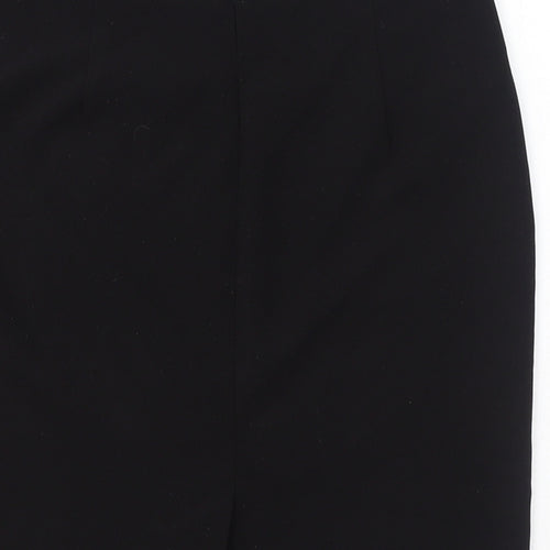 PADINI Womens Black Polyester Straight & Pencil Skirt Size M Zip