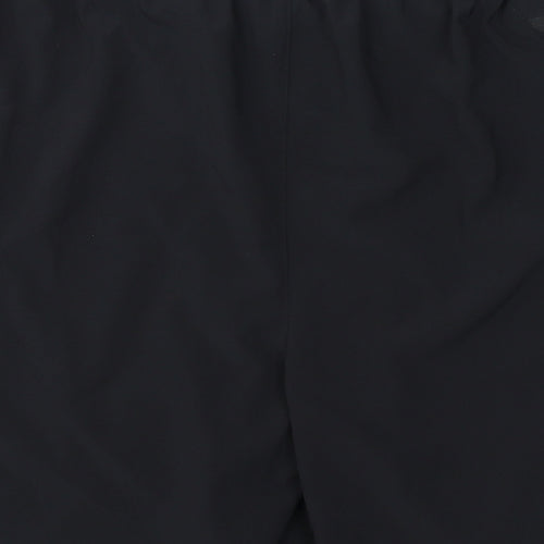 HIGHERSTATE Mens Black Polyester Sweat Shorts Size M L7 in Regular - Two Layer Training