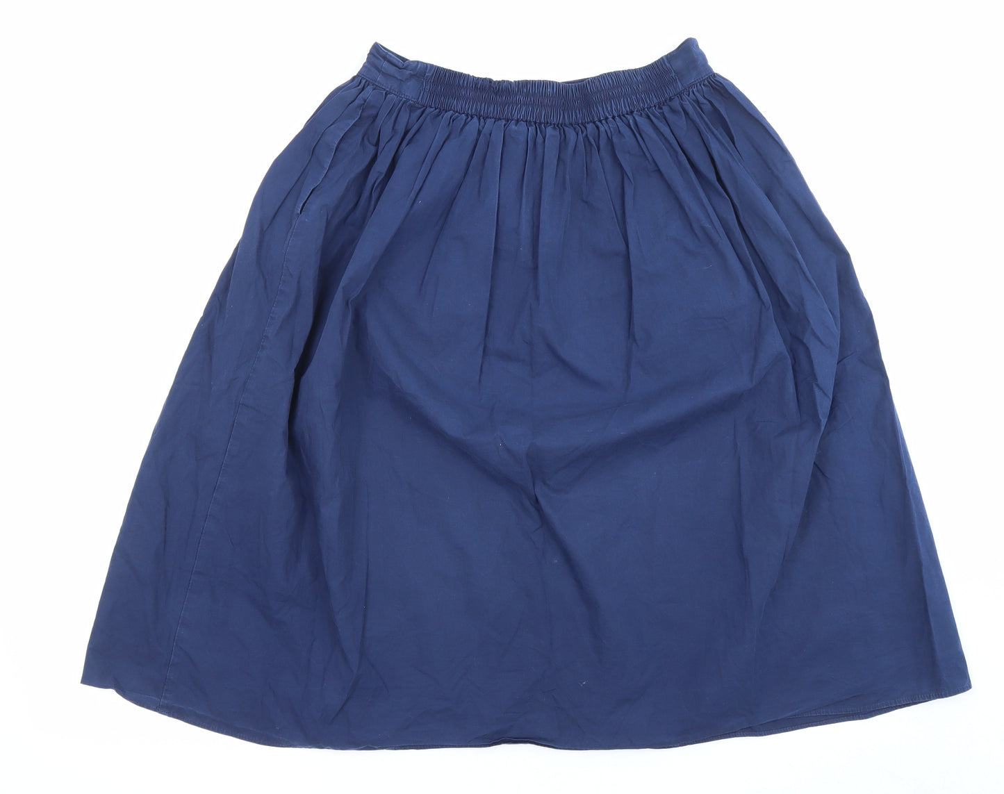 NEXT Womens Blue Cotton A-Line Skirt Size 8