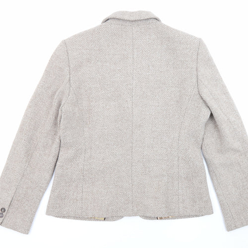 Per Una Womens Beige Viscose Jacket Suit Jacket Size 14 - Pockets
