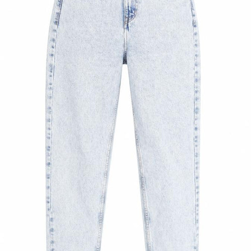 Denim & Co. Womens Blue Cotton Straight Jeans Size 8 L29 in Regular Zip - Pockets