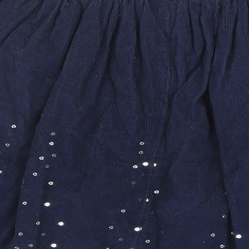 John Lewis Girls Blue Cotton Flare Set Size 11 Years Regular Zip - Sequence