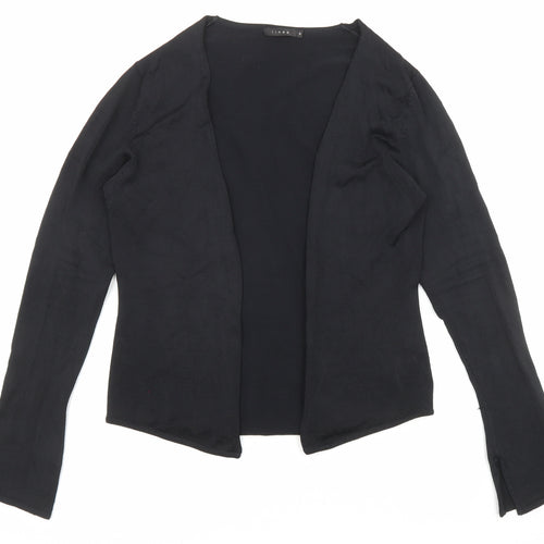Linea Womens Black Round Neck Viscose Cardigan Jumper Size S