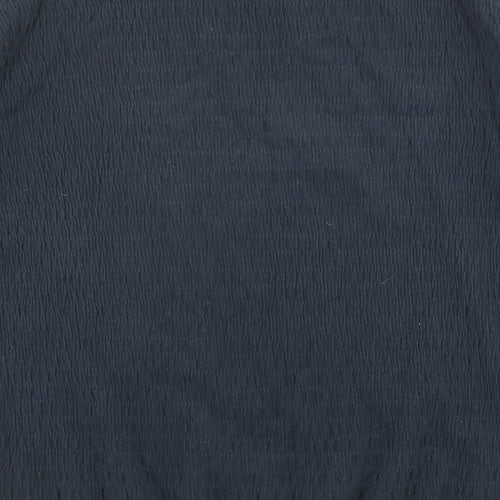 John Lewis Womens Blue Crew Neck Cotton Pullover Jumper Size S