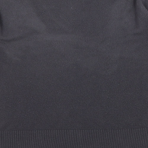 Marks and Spencer Womens Blue V-Neck Acrylic Pullover Jumper Size 12