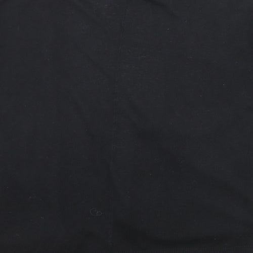 Marks and Spencer Womens Black Round Neck Viscose Cardigan Jumper Size S - Open