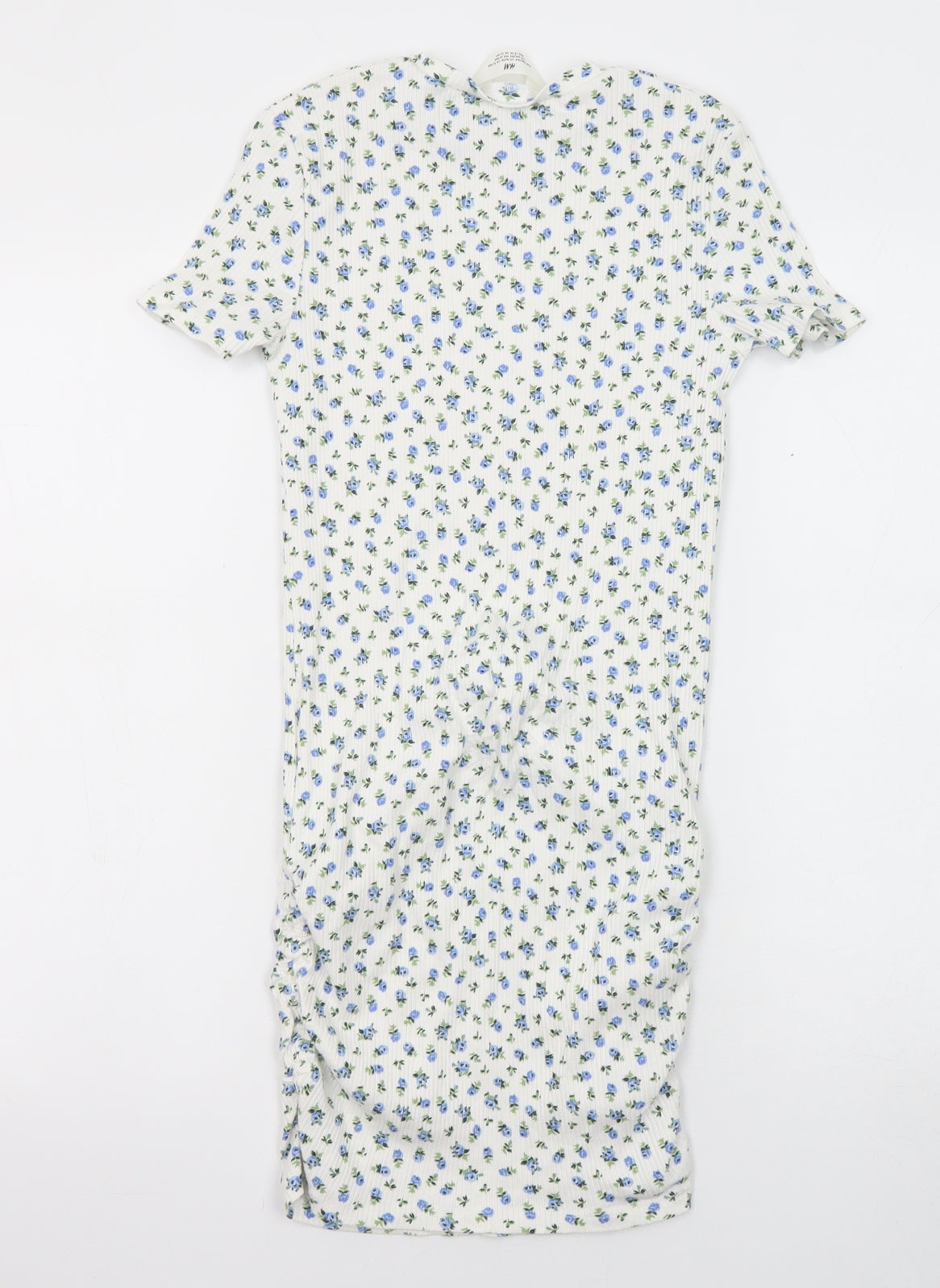 H&M Girls White Floral Cotton Maxi Size 12-13 Years Round Neck Pullover - Size 12-14 years