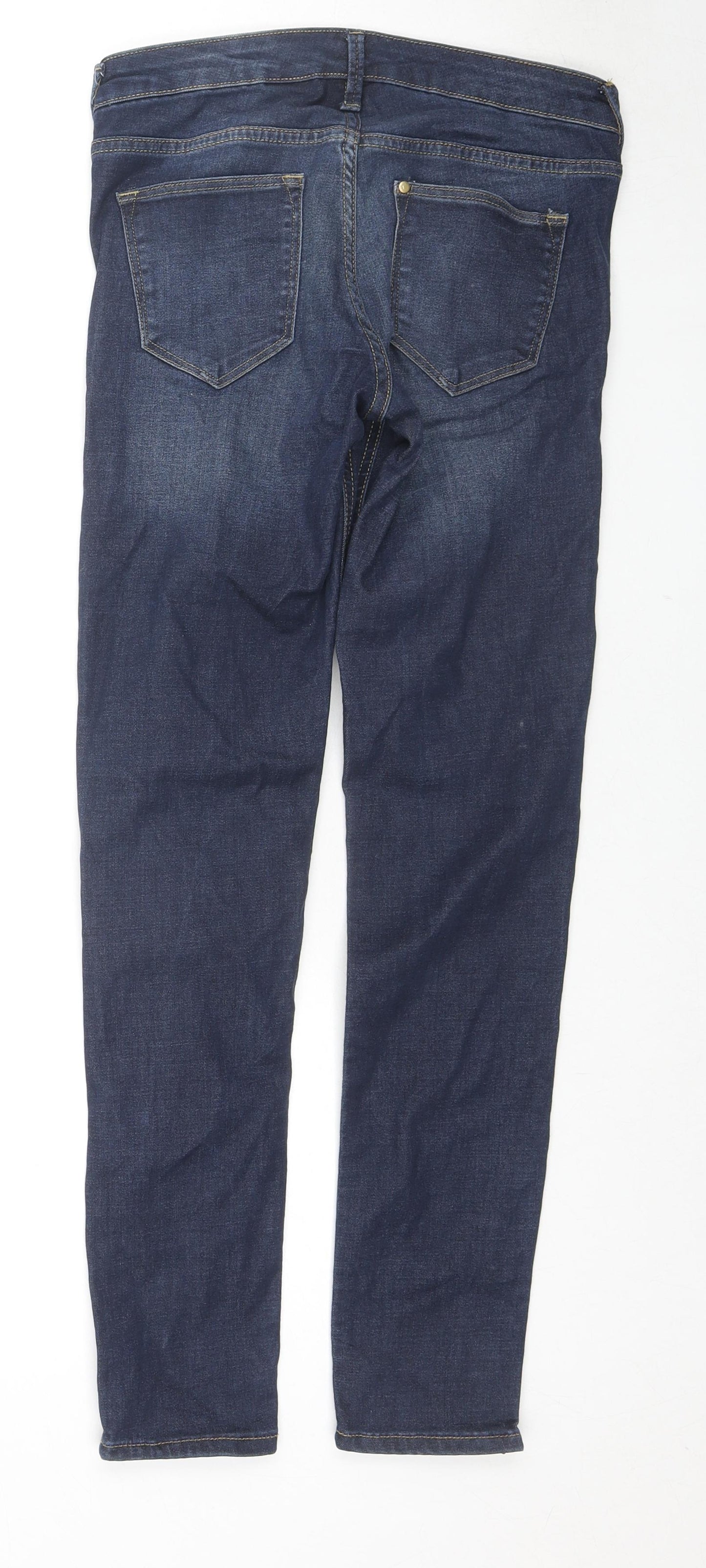 H&M Womens Blue Cotton Skinny Jeans Size 29 in L29 in Regular Zip