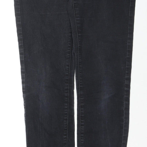 Denim & Co. Womens Black Cotton Skinny Jeans Size 10 L30 in Slim Zip