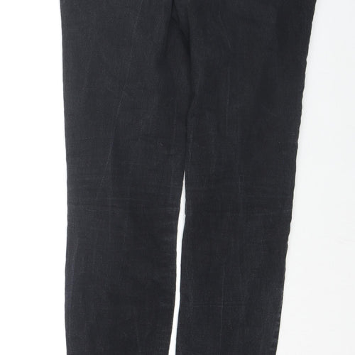 Denim & Co. Womens Black Cotton Skinny Jeans Size 10 L30 in Slim Zip