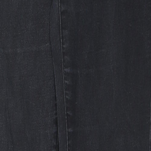Denim & Co. Womens Black Cotton Skinny Jeans Size 10 L30 in Slim Zip