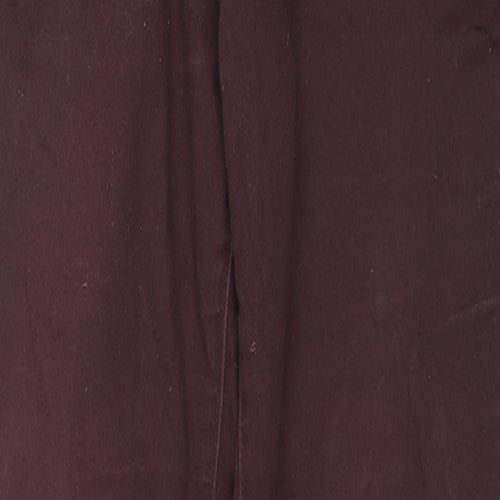 Denim & Co. Womens Red Cotton Skinny Jeans Size 12 L28 in Regular Zip
