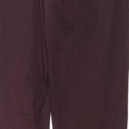 Denim & Co. Womens Red Cotton Skinny Jeans Size 12 L28 in Regular Zip
