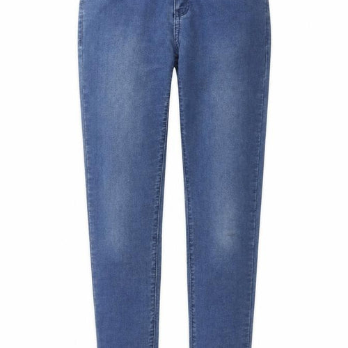 New Look Girls Blue Cotton Skinny Jeans Size 13 Years L27 in Regular Zip