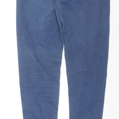 New Look Girls Blue Cotton Skinny Jeans Size 13 Years L27 in Regular Zip