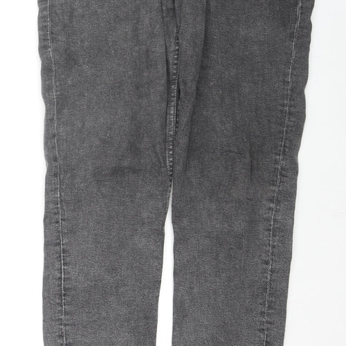 H&M Mens Grey Cotton Skinny Jeans Size 32 in L32 in Regular Zip