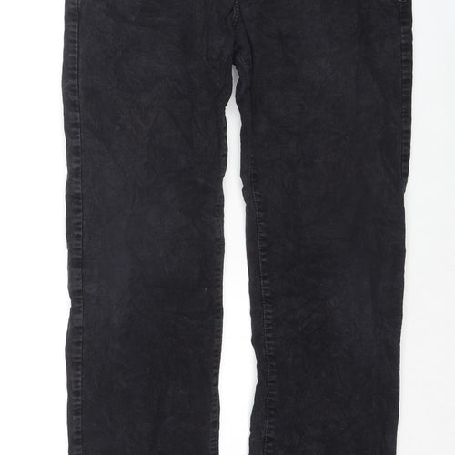 Marks and Spencer Mens Black Cotton Snow Pants Trousers Size 34 in L31 in Regular Zip