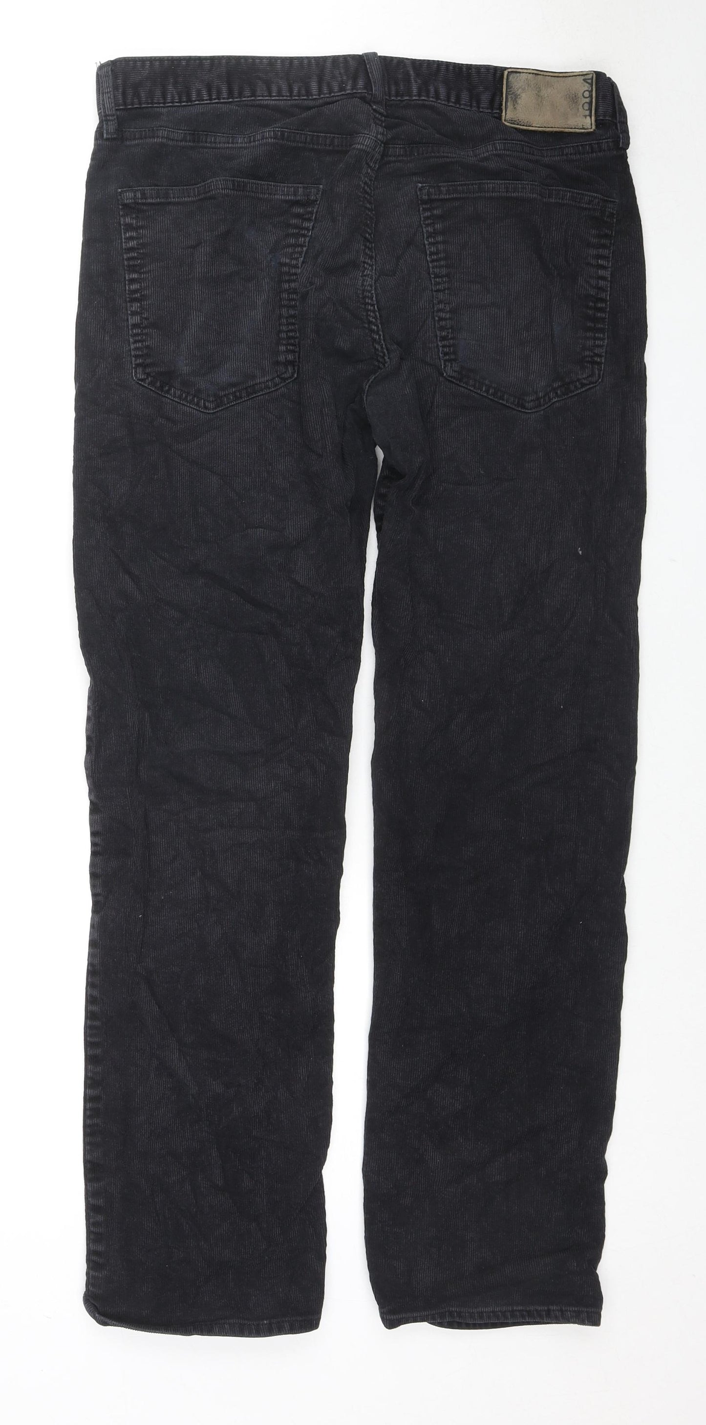 Marks and Spencer Mens Black Cotton Snow Pants Trousers Size 34 in L31 in Regular Zip