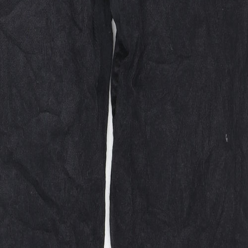 Marks and Spencer Mens Black Cotton Snow Pants Trousers Size 34 in L31 in Regular Zip