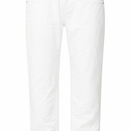 Woolworths Womens White Cotton Straight Jeans Size 36 in L27 in Regular Zip