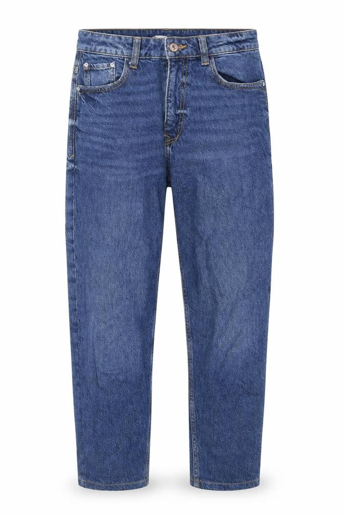 Zara Womens Blue Cotton Straight Jeans Size 36 in L26 in Regular Zip