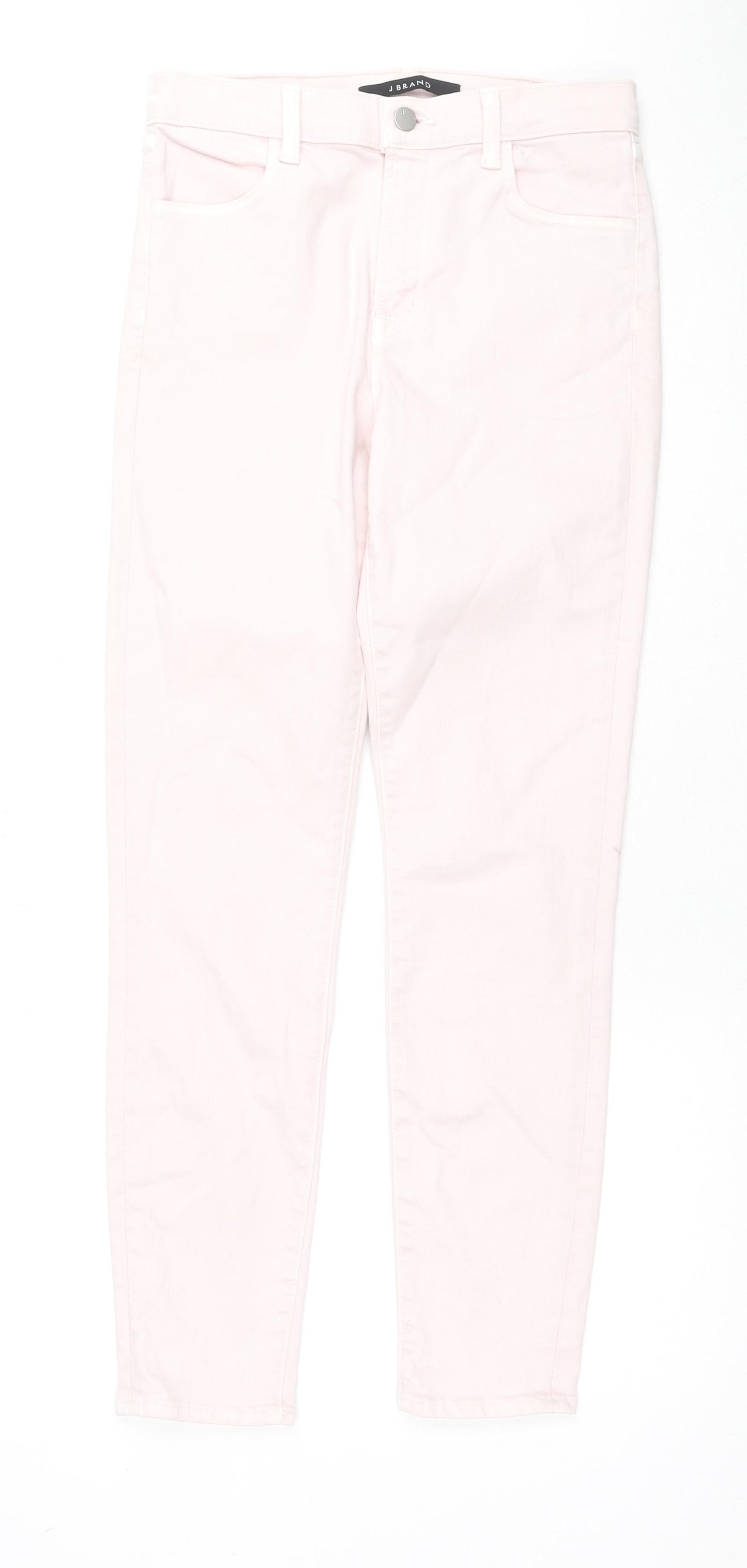 J Brand Womens Pink Cotton Skinny Jeans Size 27 in L27 in Regular Zip