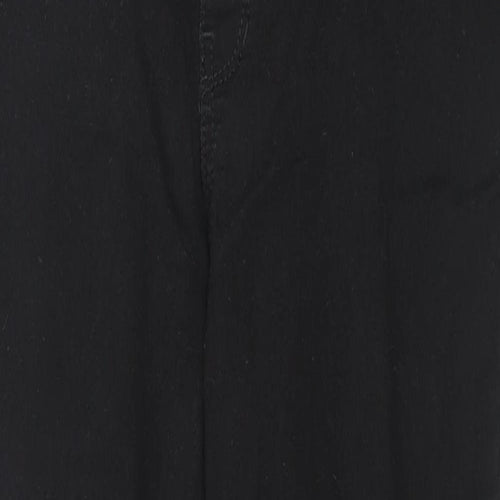 H&M Womens Black Cotton Skinny Jeans Size M L28 in Regular Zip
