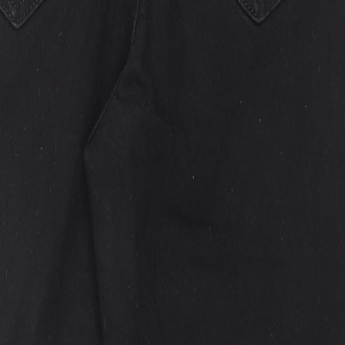 H&M Womens Black Cotton Skinny Jeans Size M L28 in Regular Zip