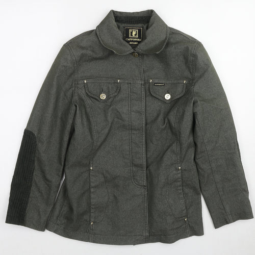 Capopera Womens Green Jacket Size S Button